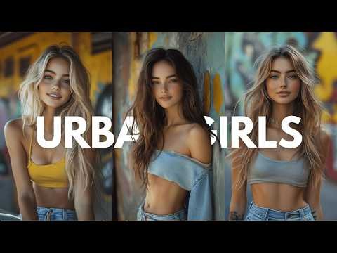 [4K] Ai Lookbook Urban Girl | Ai Lookbook Urban Model | Ai Art Urban