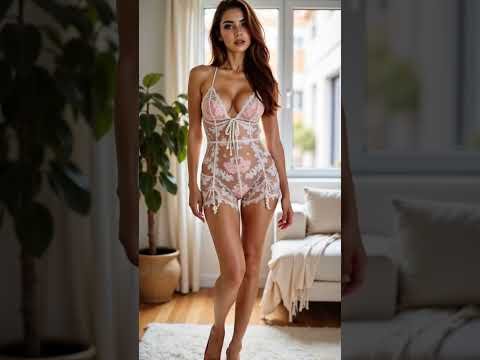 [4K] HOT AI LINGERIE MODEL KANDEE SHOWING HER.. #glamour #photoshoot #australia