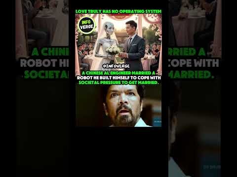 AI Engineer Marries His Robot 🤖❤️ #RobotLove #AIMarriage #China #Trending