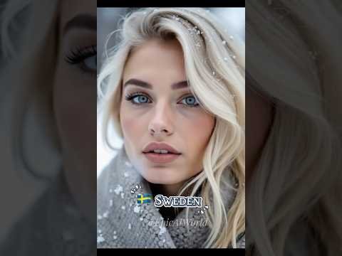 AI Reveals the Most Beautiful Woman from Every Nordic Country #midjourney #aiart #aigenerated #ai