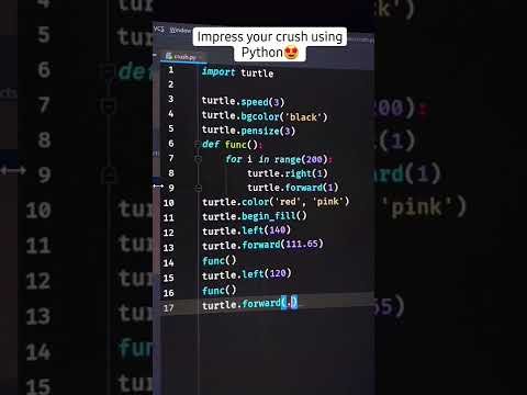 Impress your crush using Python Code ❤️