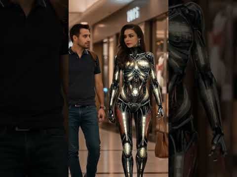 Walking with My AI Wife 🤖❤️ She Feels So Real #aiwife #futuretech #ai #robotics #robot