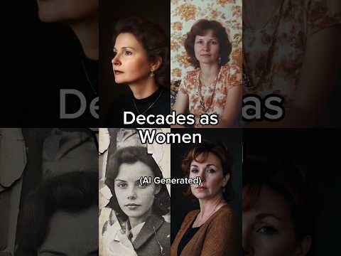 Decades as Women | Ai Generated