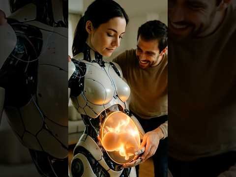 Pregnant Robot Wife?! Female Humanoid AI Expecting with Human Husband 👶 #aiwife  #humanoidrobot #ai