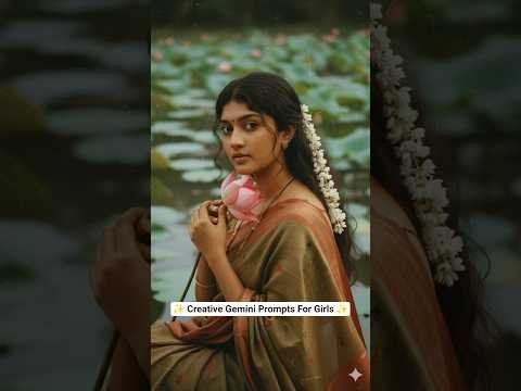 Gemini AI Photo Editing Prompts for Girls 😍 ✨ Saree, Lotus & Festival Photo Edits That Look Premium